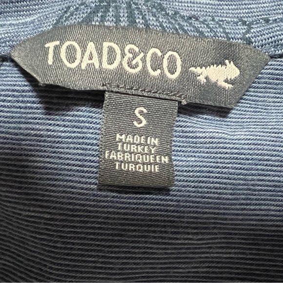 Toad&Co Women’s Blue Cue Wrap Short Sleeve Cafe Athletic Outdoor Dress Sz Small - Picture 8 of 10